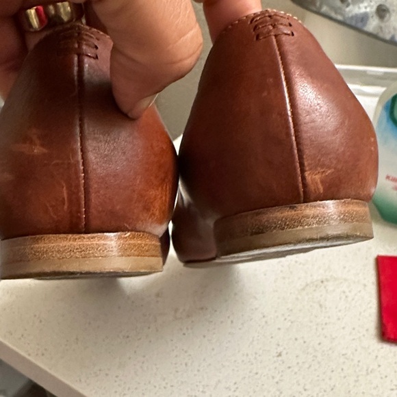 Sarah flint (Natalie) Elegant Brown Leather Flats with Bow - Picture 7 of 10